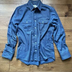 Flint and Tinder Huckberry Blue Heather Flannel Men’s Medium